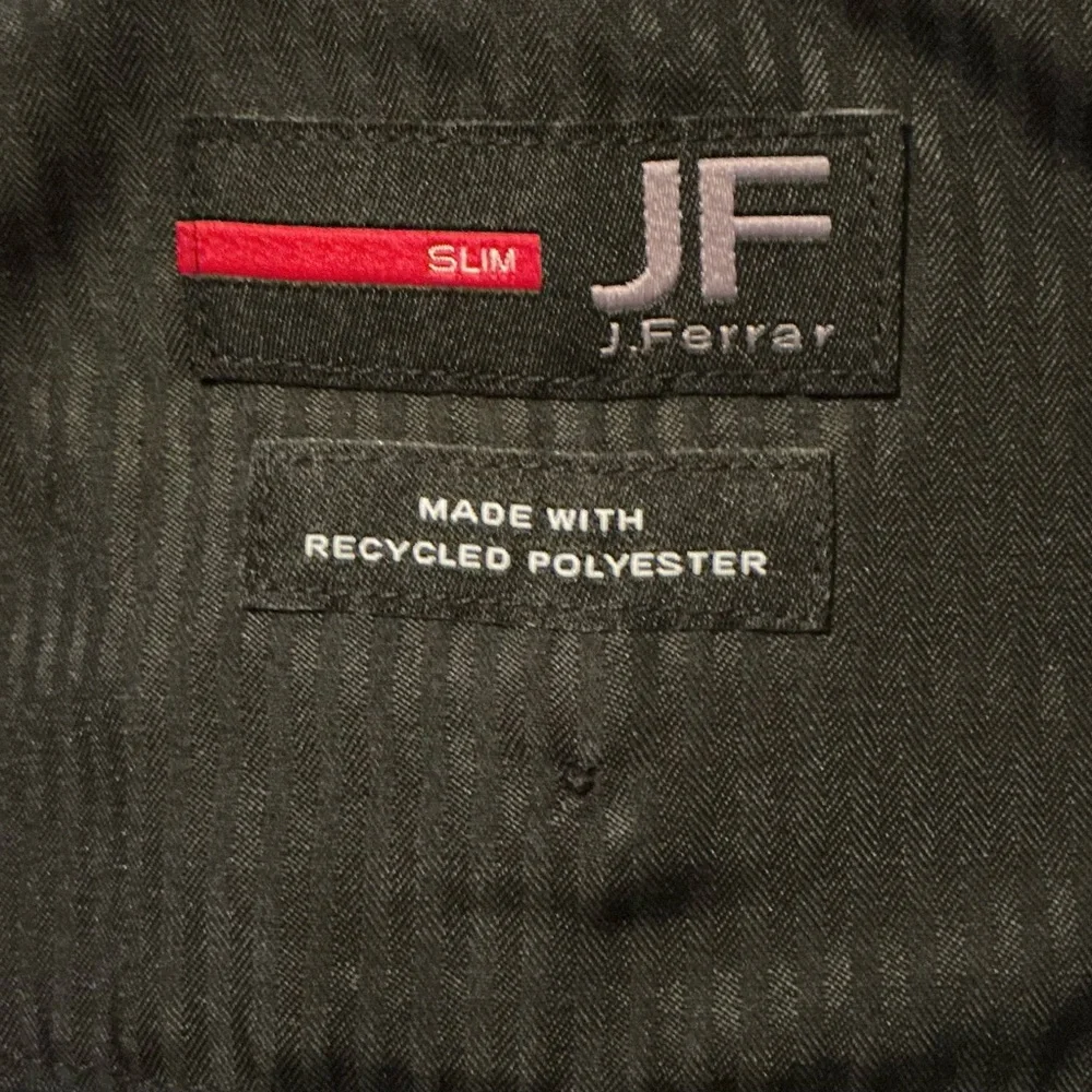 jf j.ferrar Men’s Classic Black Slim Fit Black Suit - Picture 6 of 10